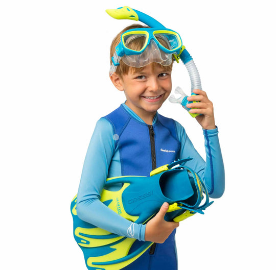 Cressi Rocks Kid Mask, Snorkel, Fin set