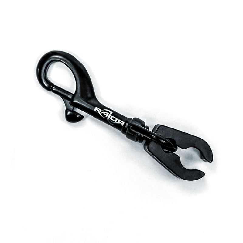 Razor Break Away Connector attached to black bolt snap