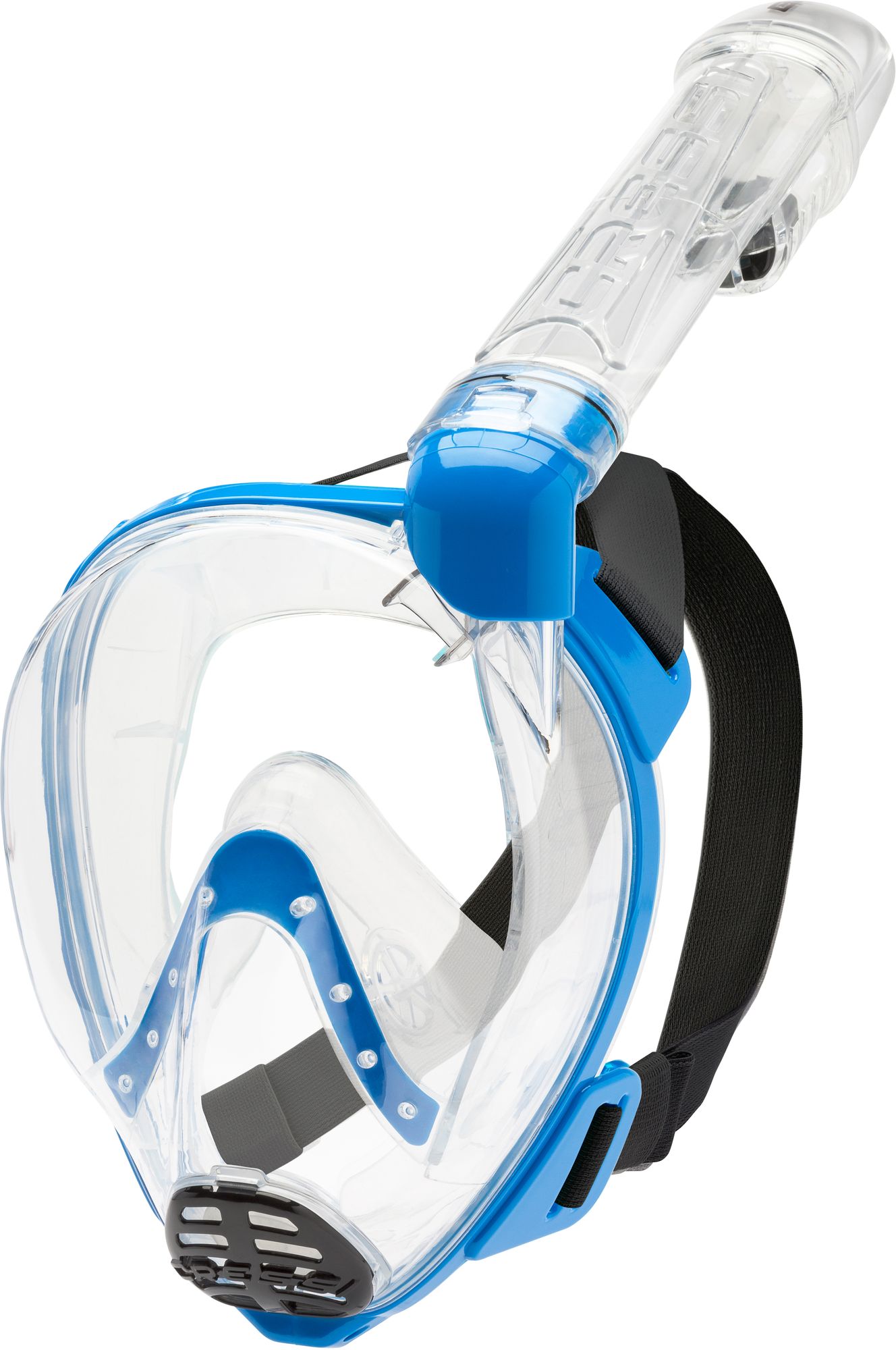 Cressi Baron Junior Full Face Snorkel Mask in Clear/Blue