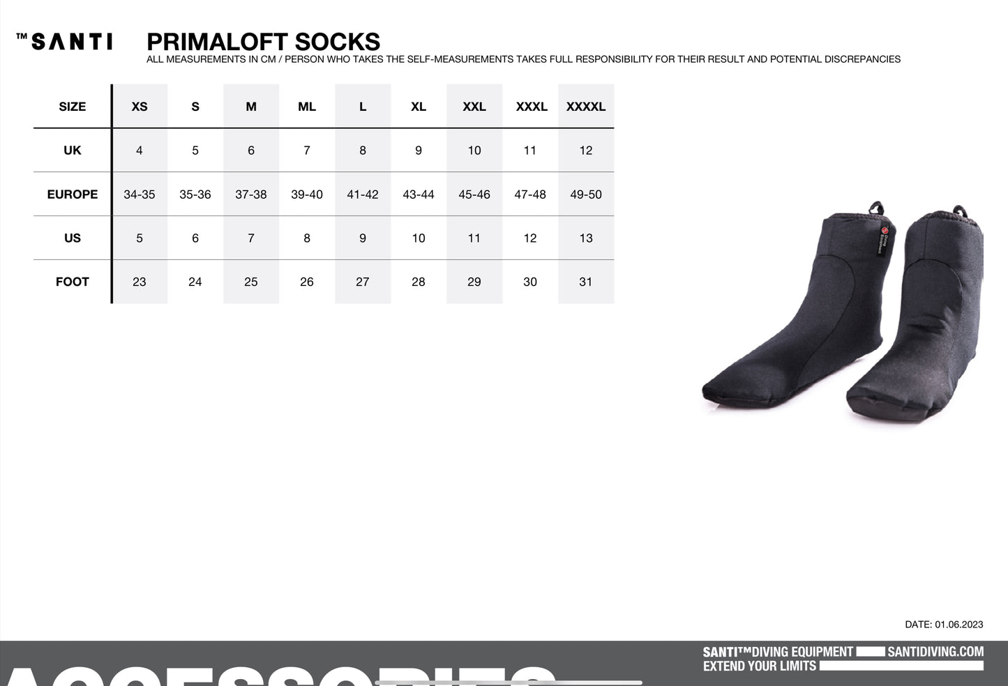SANTI Primaloft Comfort Socks Clearance