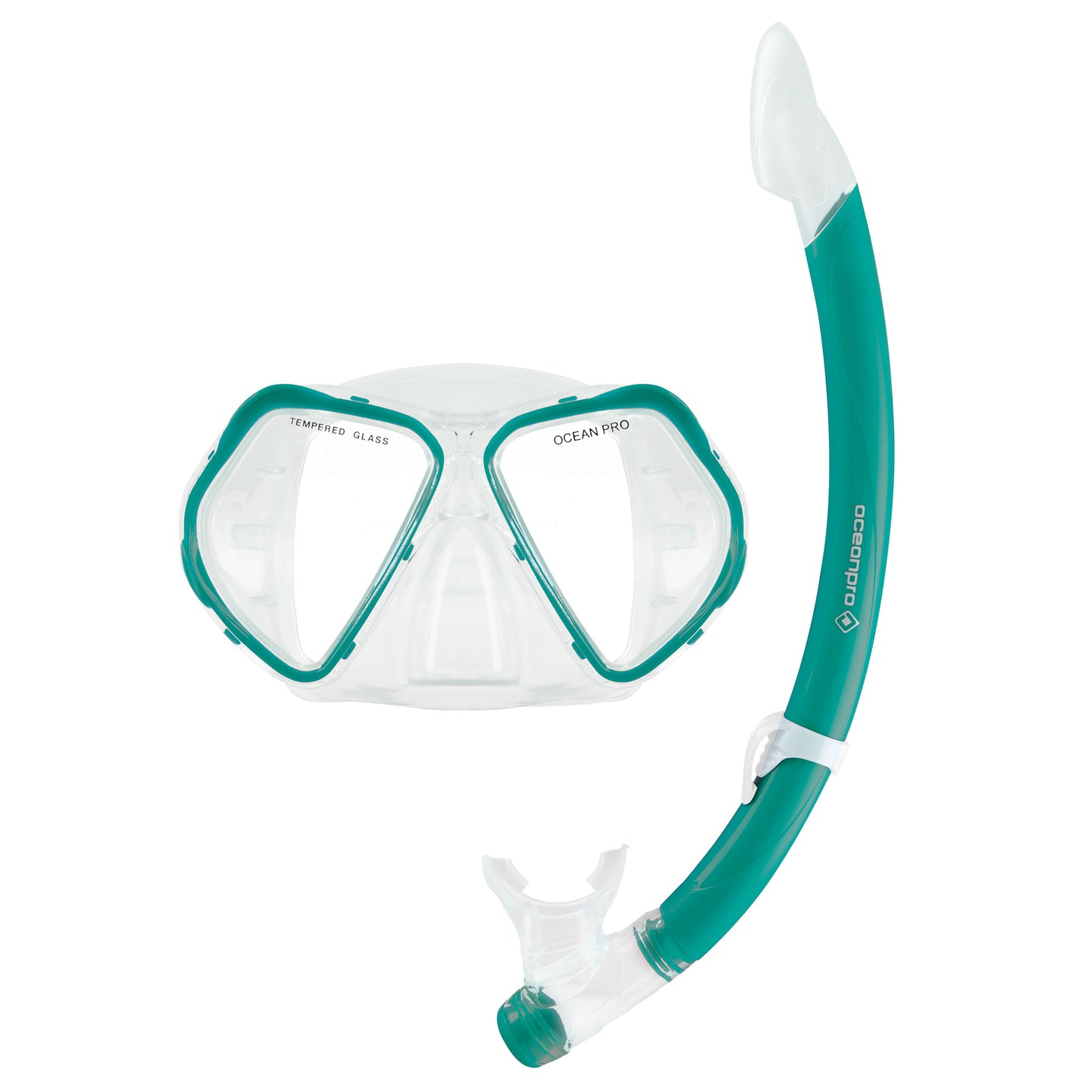 Oceanpro Quest mask and snorkel set in teal