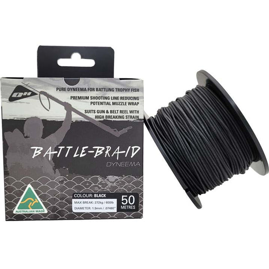 Ocean Hunter Battle-Braid Dyneema black 50m spool