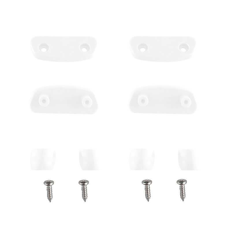 Ocean Hunter fin fixing kit components in white