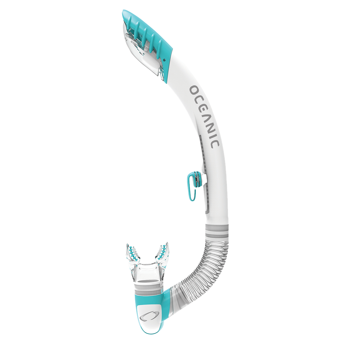 Oceanic Ultradry 2 Snorkel in Sea Blue / White