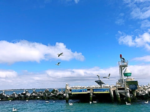 Pope’s Eye stone ring and platform above the water