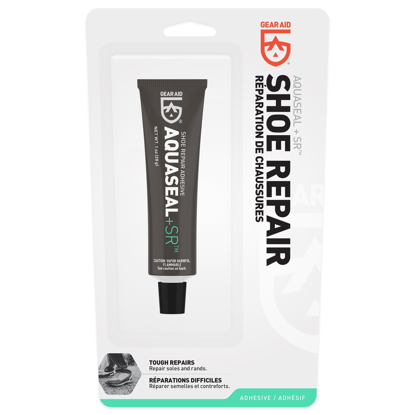 Gear Aid Aquaseal SR Shoe Repair Adhesive retail packaging