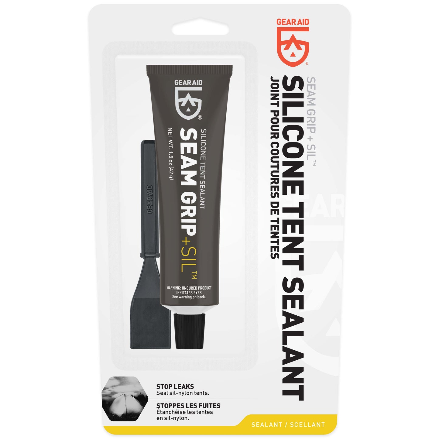 Gear Aid Seam Grip SIL Silicone Tent Sealant retail packaging