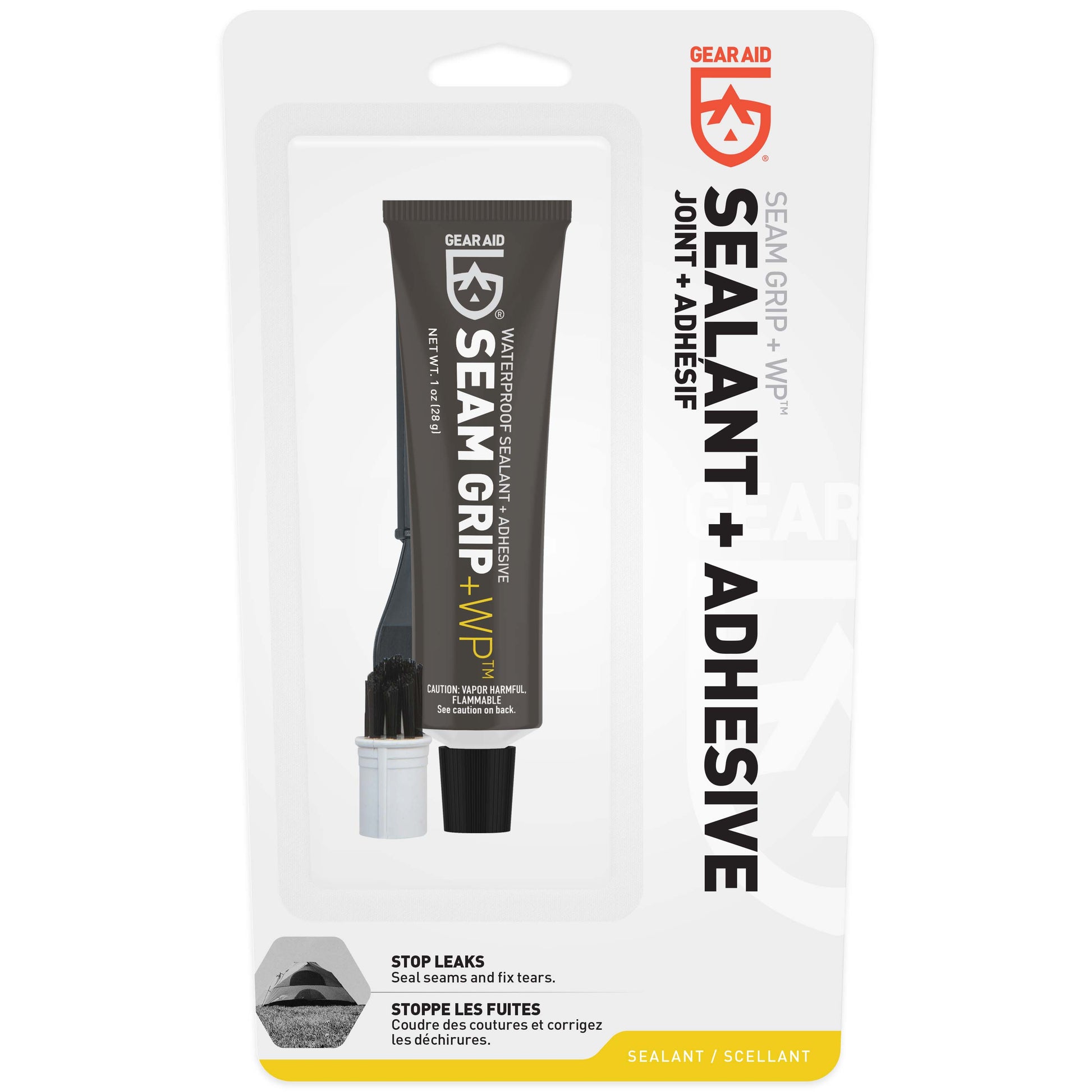 Gear Aid Seam Grip WP Waterproof Sealant and Adhesive retail packaging