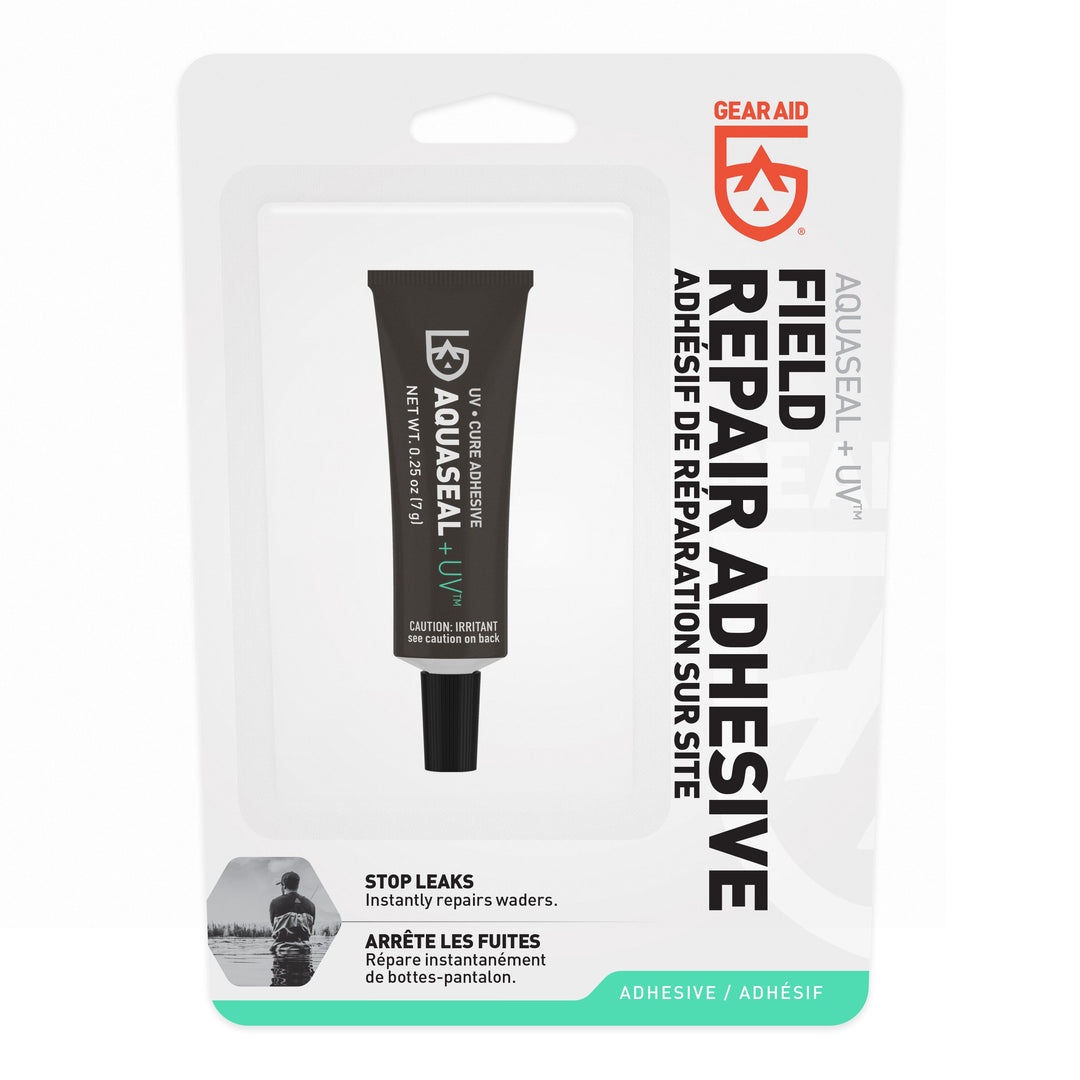 Gear Aid Aquaseal UV Field Repair Adhesive retail packaging