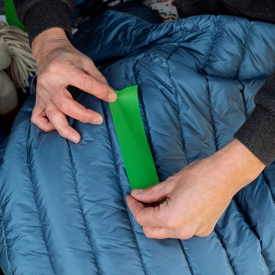 Gear Aid Tenacious Tape Repair Tape shown in use