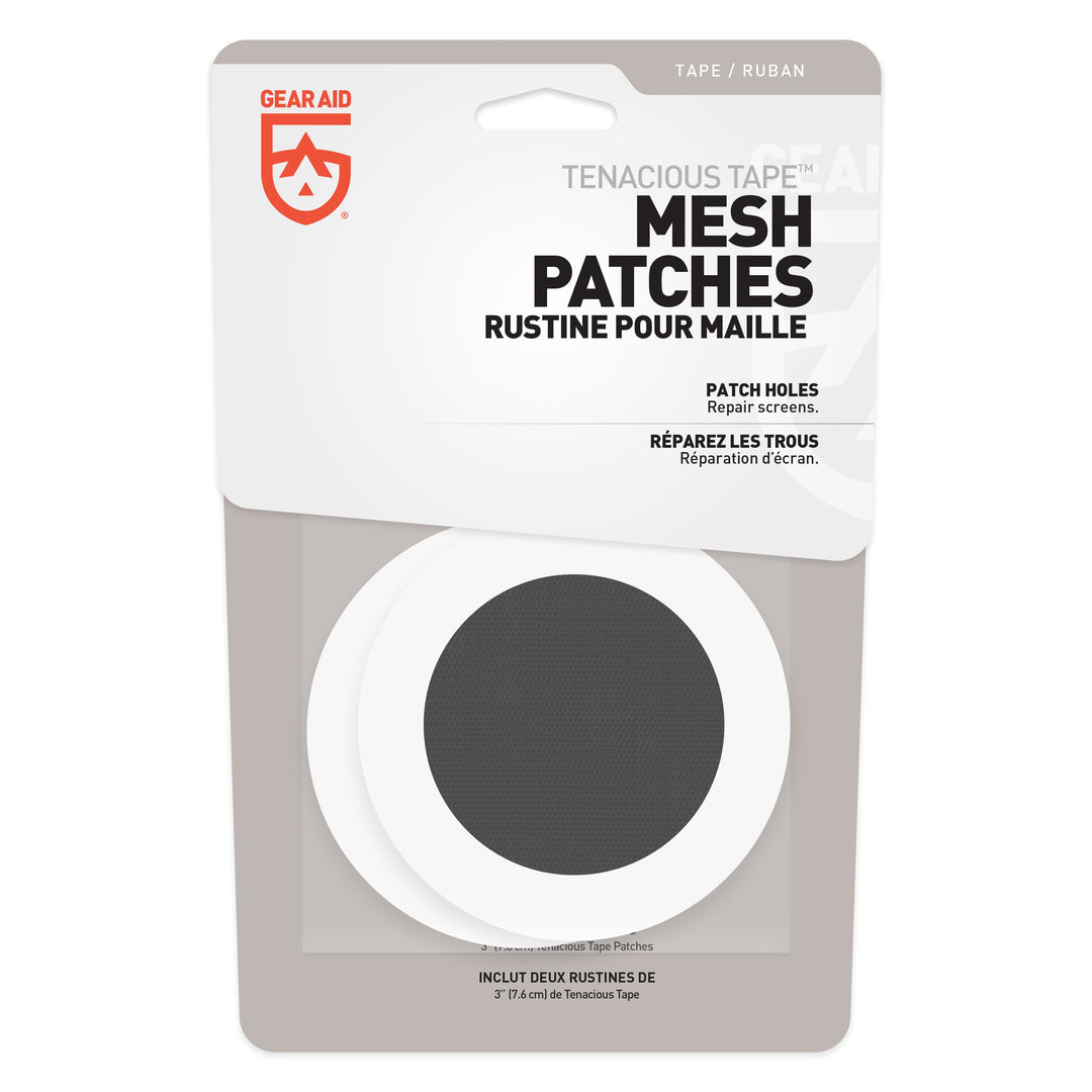 Gear Aid Tenacious Tape Mesh Patches retail packaging