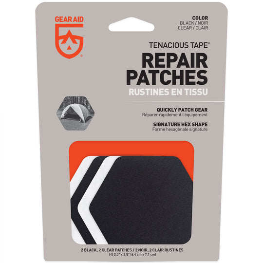 Gear Aid Tenacious Tape Hex Patches retail packaging