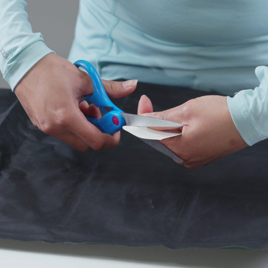 Gear Aid Tenacious Tape Flex Patches shown in use