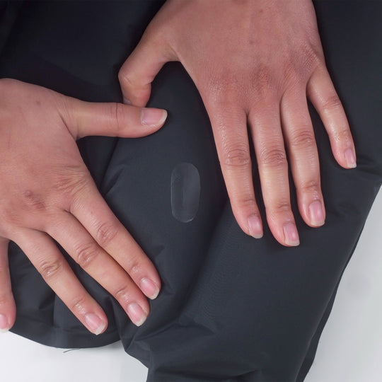 Gear Aid Tenacious Tape Flex Patches shown in use