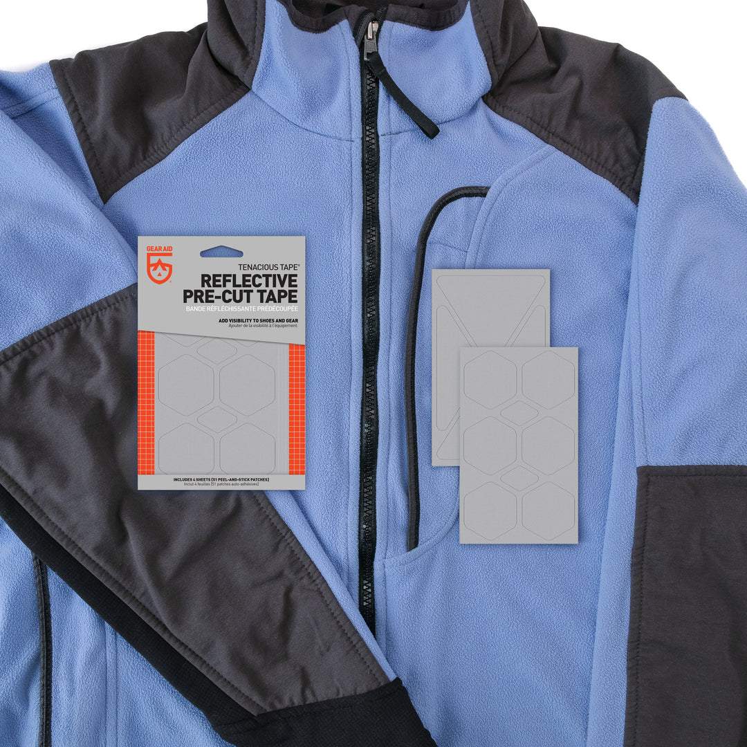 Gear Aid Tenacious Tape Reflective shown in use