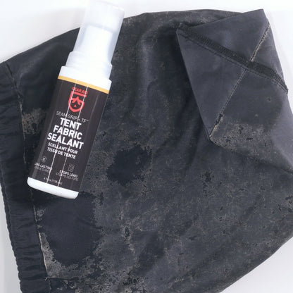 Gear Aid Seam Grip TF Tent Fabric Sealant shown in use