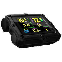 Shearwater Perdix 3 black dive computer angled view