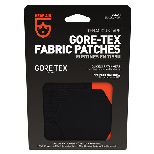Gear Aid Tenacious Tape GORE-TEX Fabric Patches retail packaging