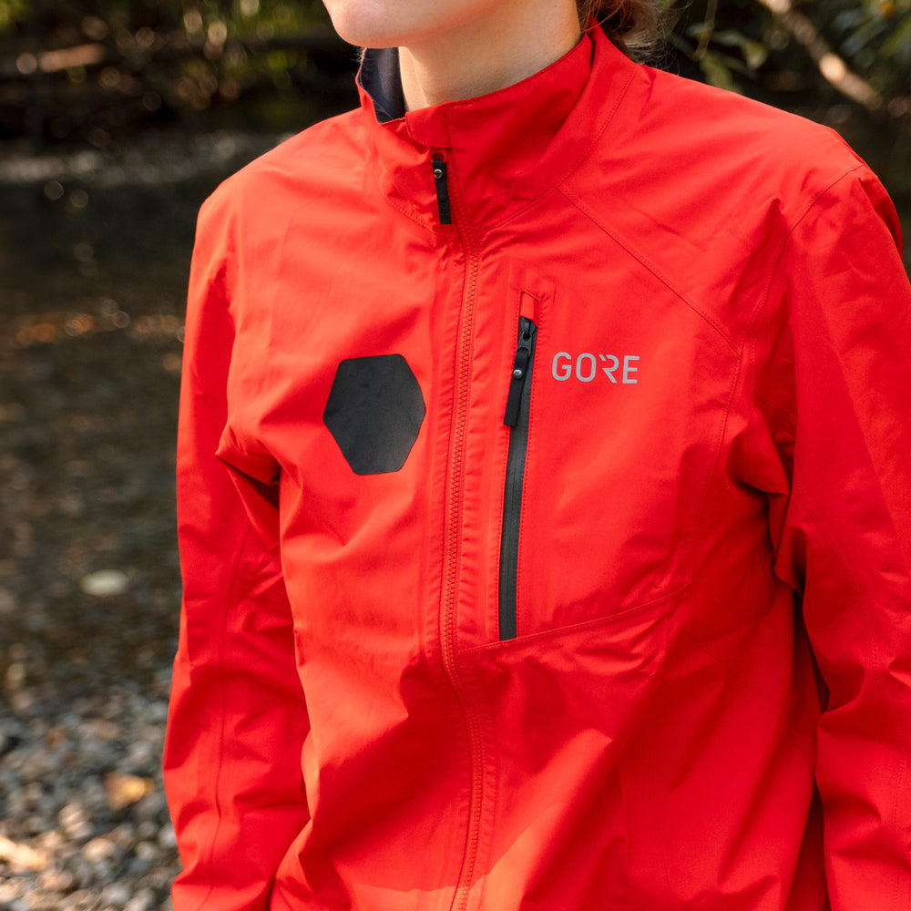 Gear Aid Tenacious Tape GORE-TEX Fabric Patches shown in use