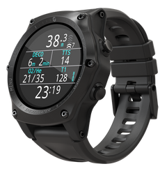 Shearwater Teric black technical dive display angled view
