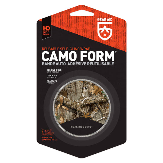 Gear Aid Camo Form Reusable Fabric Wrap retail packaging