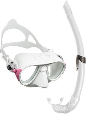 Cressi Calibro Snorkelling Set – Anti-Fog Freediving Mask & Snorkel Combo