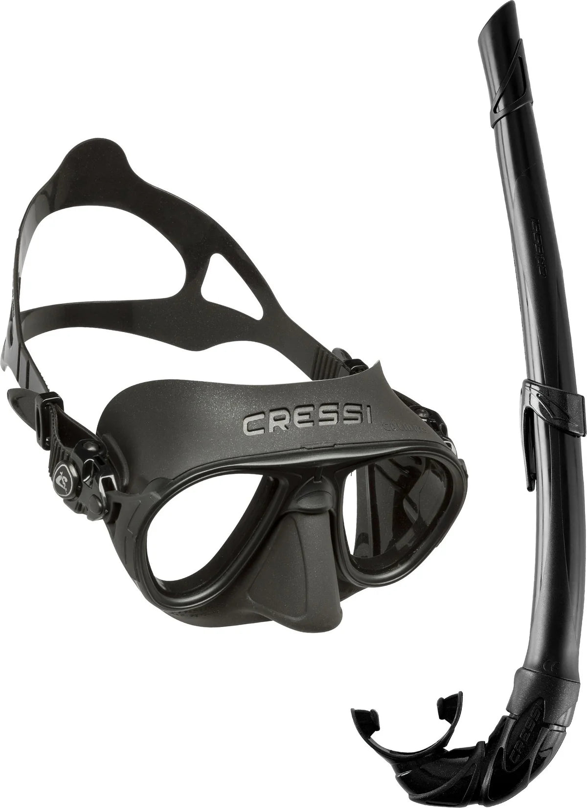 Cressi Calibro Snorkelling Set – Anti-Fog Freediving Mask & Snorkel Combo