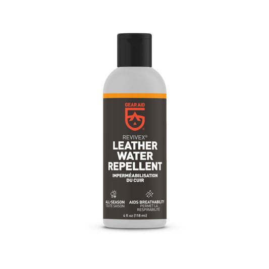 Gear Aid Revivex Leather Water Repellent retail packaging