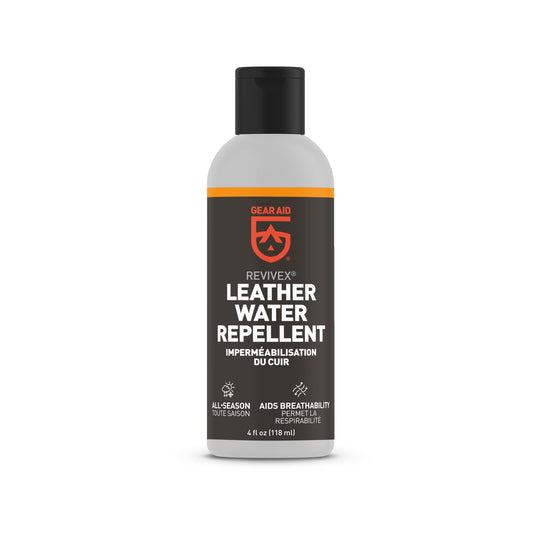 Gear Aid Revivex Leather Water Repellent retail packaging