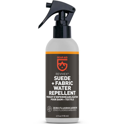 Gear Aid Revivex Suede and Fabric Water Repellent retail packaging