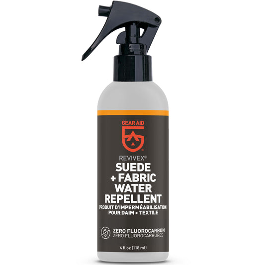 Gear Aid Revivex Suede and Fabric Water Repellent retail packaging