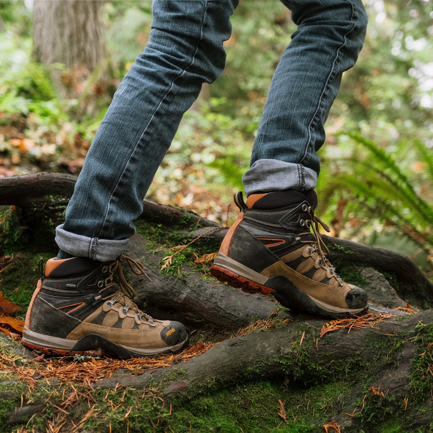 Gear Aid Revivex Suede and Fabric Water Repellent shown in use