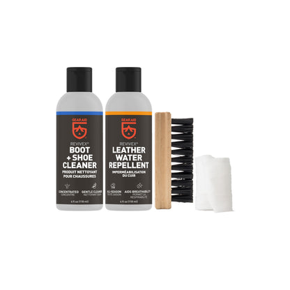 Gear Aid Revivex Leather Boot Care Kit product and packaging