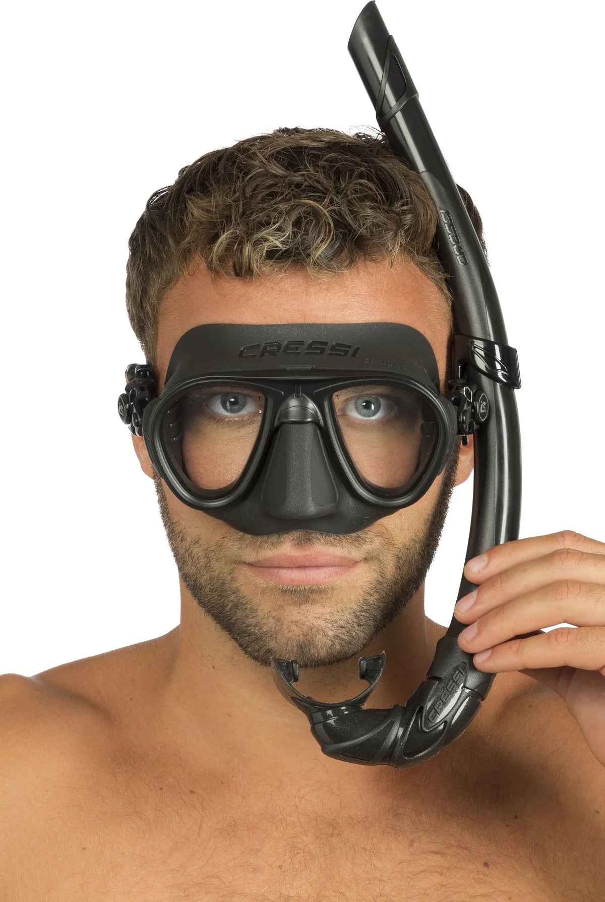 Cressi Calibro Snorkelling Set – Anti-Fog Freediving Mask & Snorkel Combo