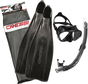 Cressi Pro Star Snorkelling Set – High Performance Mask, Snorkel & Fins