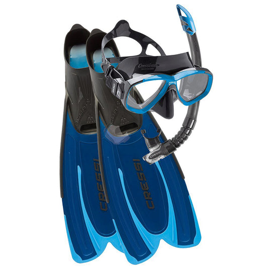 Cressi Agua Snorkelling Set – Mask, Snorkel & Fins