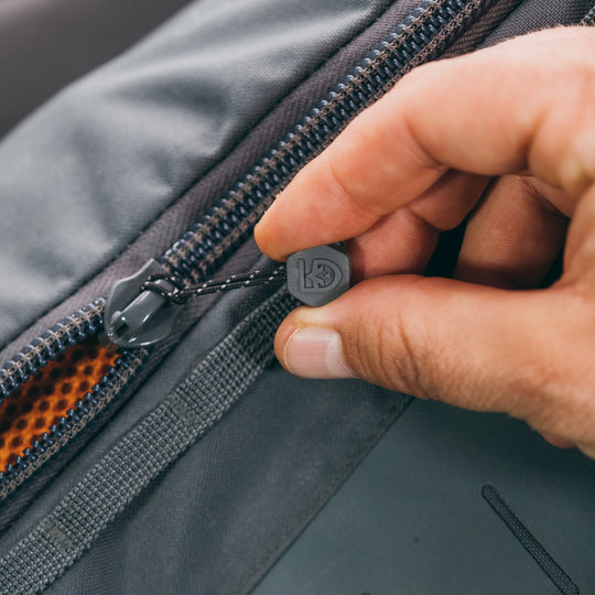 Gear Aid Zipper Pulls shown in use