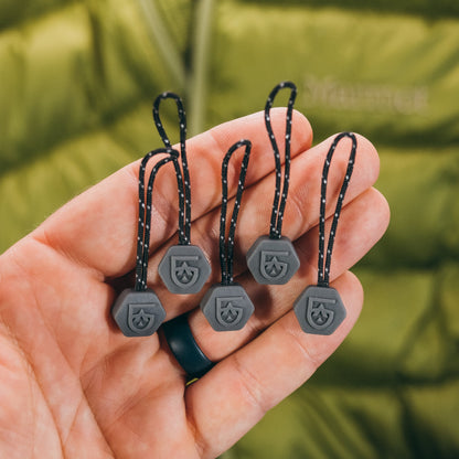 Gear Aid Zipper Pulls shown in use