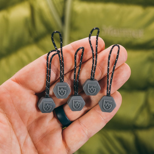 Gear Aid Zipper Pulls shown in use