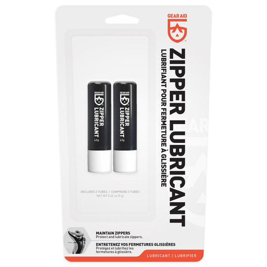 Gear Aid Zipper Lubricant Stick retail packaging