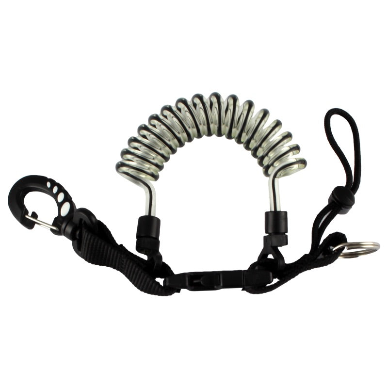 OceanPro Coiled Lanyard - Black
