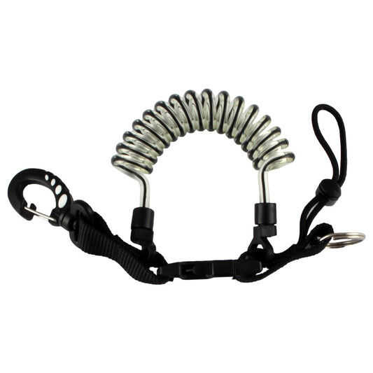 OceanPro Coiled Lanyard - Black