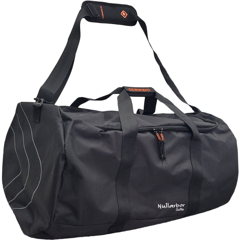 OceanPro Nullarbor duffle bag showing the zip opening and carry straps.