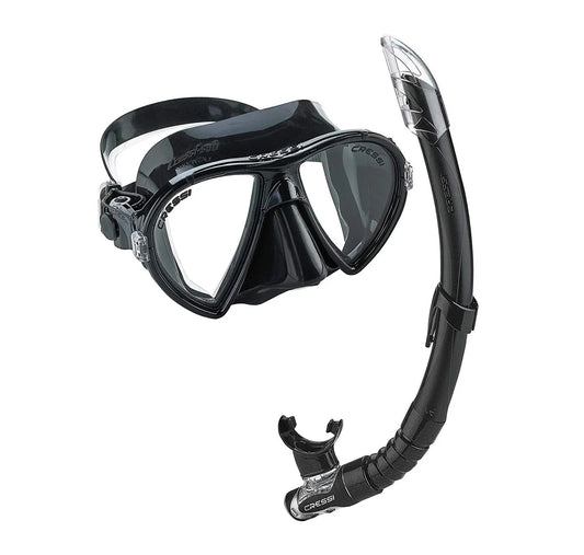 Cressi Ocean VIP Snorkelling Set – Low Volume Mask & Snorkel Combo