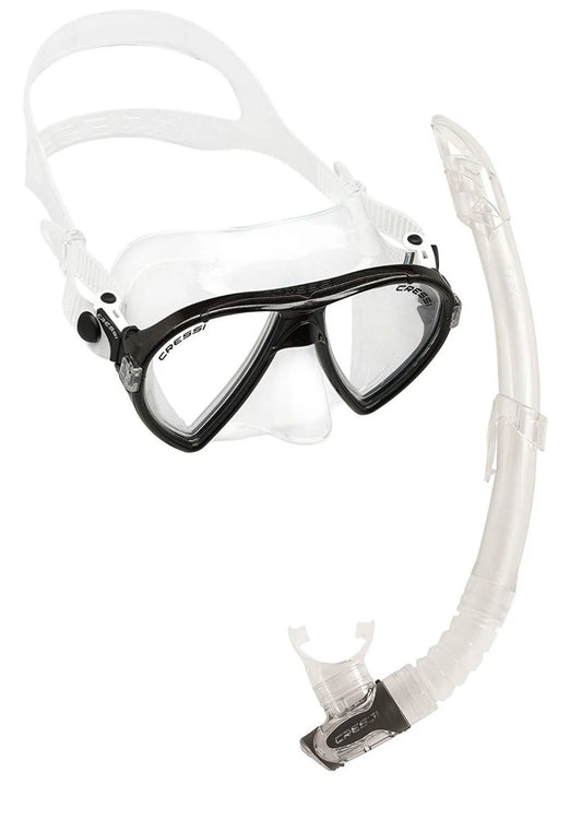 Cressi Ocean VIP Snorkelling Set – Low Volume Mask & Snorkel Combo