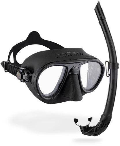 Cressi Calibro + Corsica Mask & Snorkel Set in Black