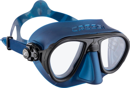 Cressi Calibro Dive Mask – Low Volume Anti-Fog Mask in Blue Metal