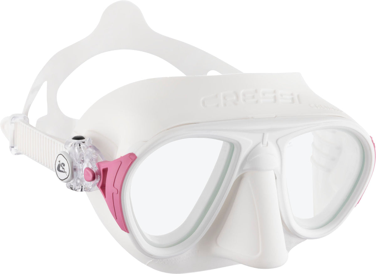 Cressi Calibro Dive Mask – Low Volume Anti-Fog Mask in White/Pink