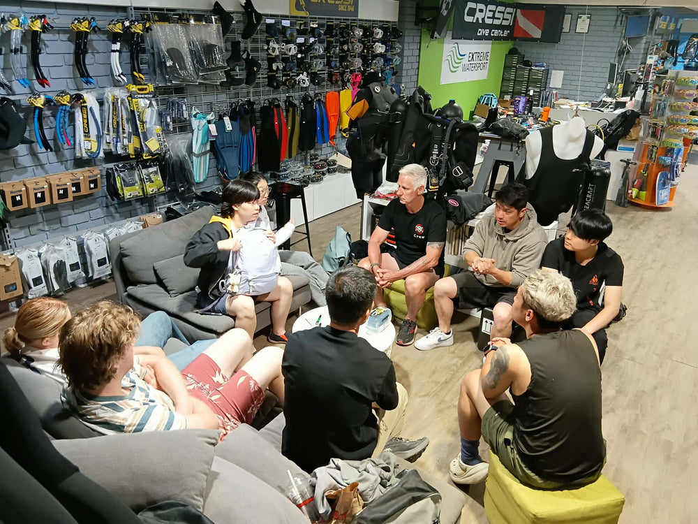 Melbourne Dive Club members on a local dive day