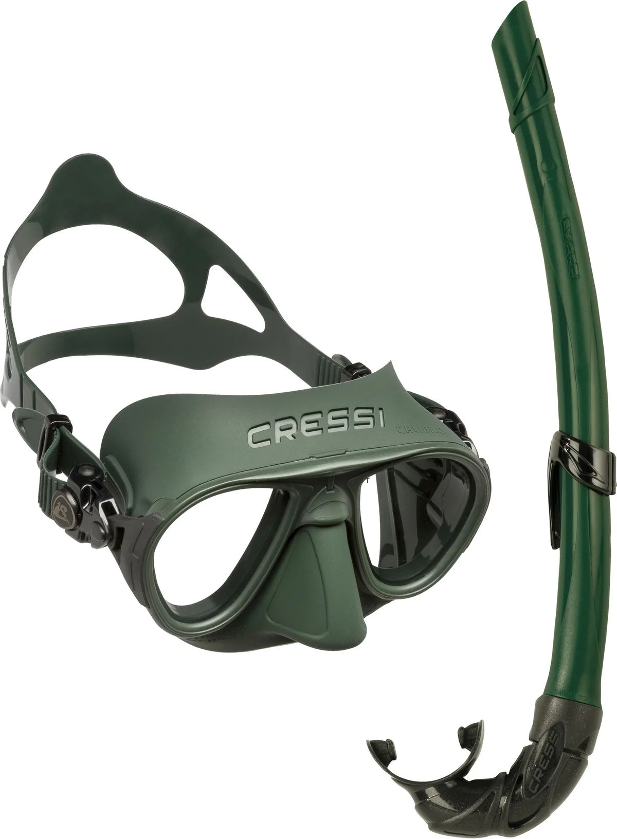 Cressi Calibro Snorkelling Set – Anti-Fog Freediving Mask & Snorkel Combo